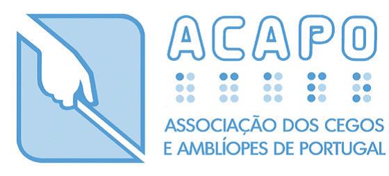 Logotipo e ir para ACAPO - Associação dos Cegos e Amblíopes de Portugal