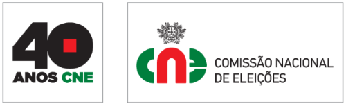 Logótipo alusivo aos 40 anos da CNE