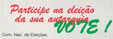 Autocolante - Eleição das autarquias locais/1997