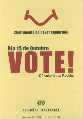 Cartaz - Eleição das Assembleias Legislativas das Regiões Autónomas - ALRA/2000